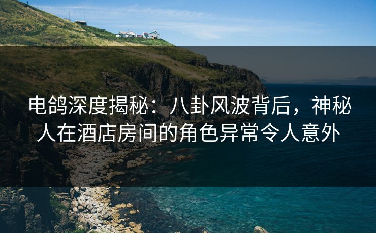 电鸽深度揭秘：八卦风波背后，神秘人在酒店房间的角色异常令人意外